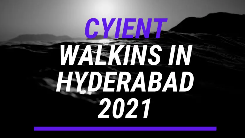 Cyient job openings in Hyderabad