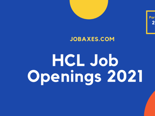 HCL job openings 2021