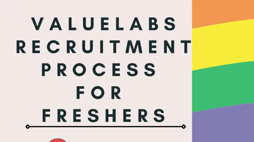 value labs recruitment process for freshers