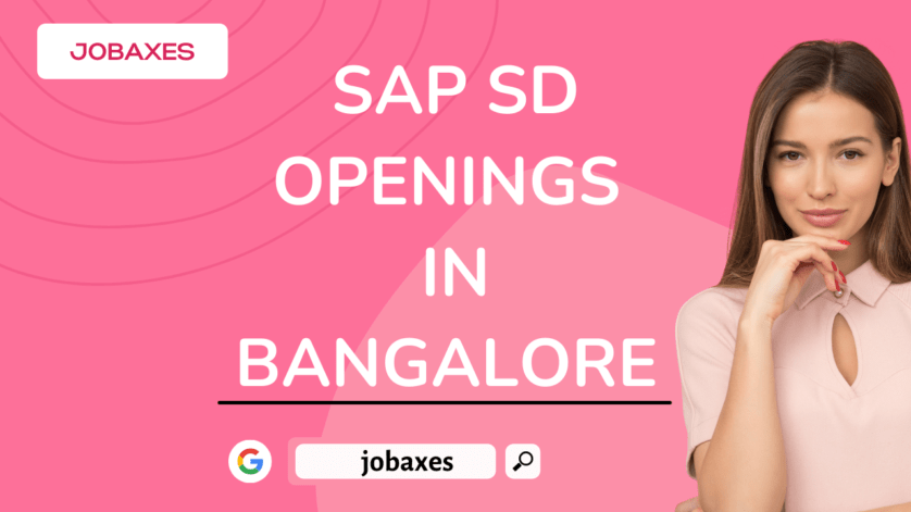 Sap Sd Openings in Bangalore Sap Basis Jobs
